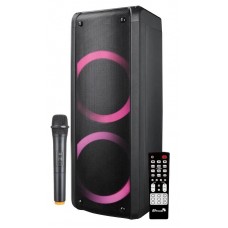 ELTRONIC 20-10 "DANCE BOX 300" - акустическая аккумуляторная колонка Bluetooth, USB, караоке, световая LED панель "ACTIVE RING", радиомикрофон, 2х6" динамики, 300 Вт