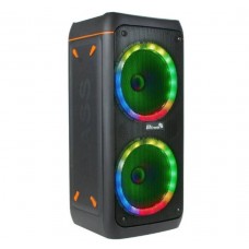 ELTRONIC 20-30 "DANCE BOX 100" - акустическая аккумуляторная колонка Bluetooth, USB, караоке, световая LED панель "ACTIVE RING", микрофон, 2х8" динамики, 300 Вт