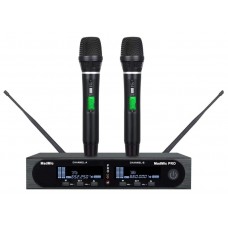 Madmic PRO - двухканальная микрофонная радиосистема с 2-мя ручными динамическими микрофонами, категория “PRO”, UHF, суперкардиоида