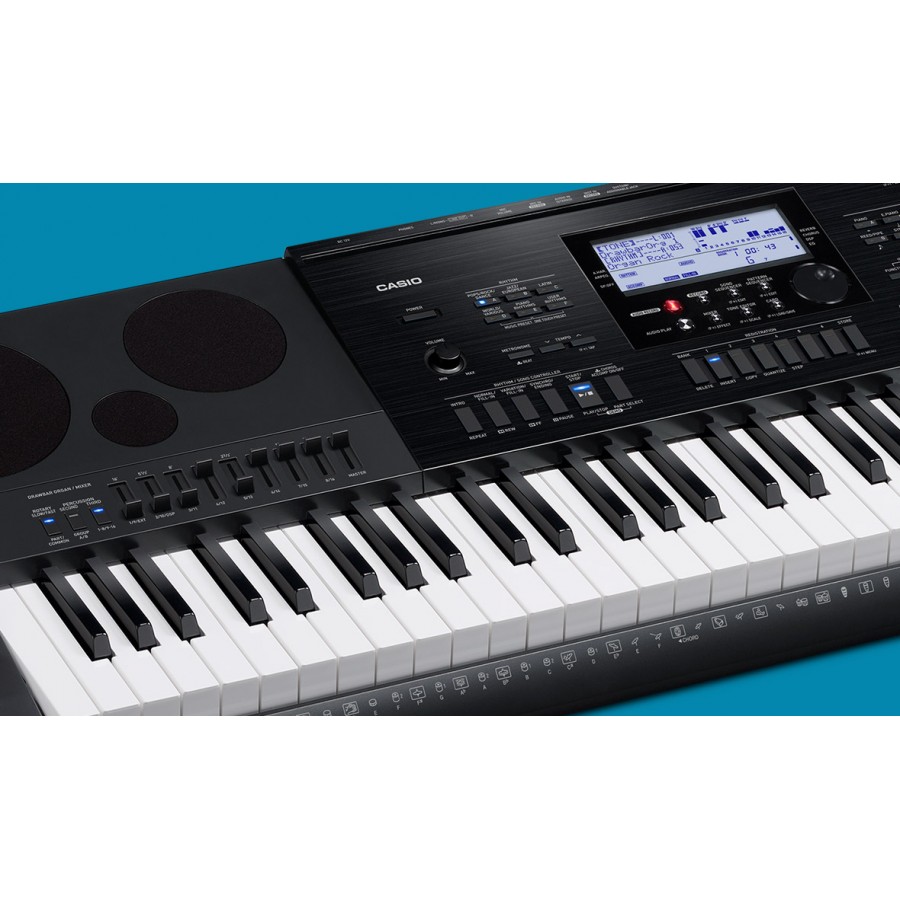 Casio WK-7600 - профессиональный интерактивный синтезатор начального уровня, 9 ползунковых регуляторов Drawbar