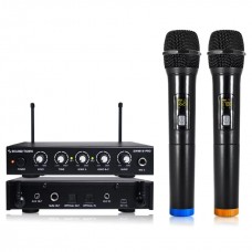 Mad Sound Town S16 PRO  универсальная вокальная радиосистема с двумя беспроводными микрофонами, линейный/оптический вход/выход, обработка голоса "ЭХО", онлайн караоке, SMART TV