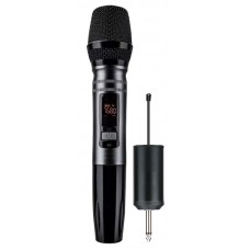MadSound Karaoke 18 DJ BLACK - портативная аккумуляторная вокальная радиосистема с одним ручным радиомикрофоном, сменные частоты