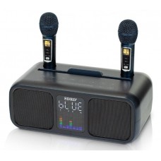 SD-318 Dark Blue - беспроводная караоке система, 2 радиомикрофона, USB, Bluetooth, оптический вход