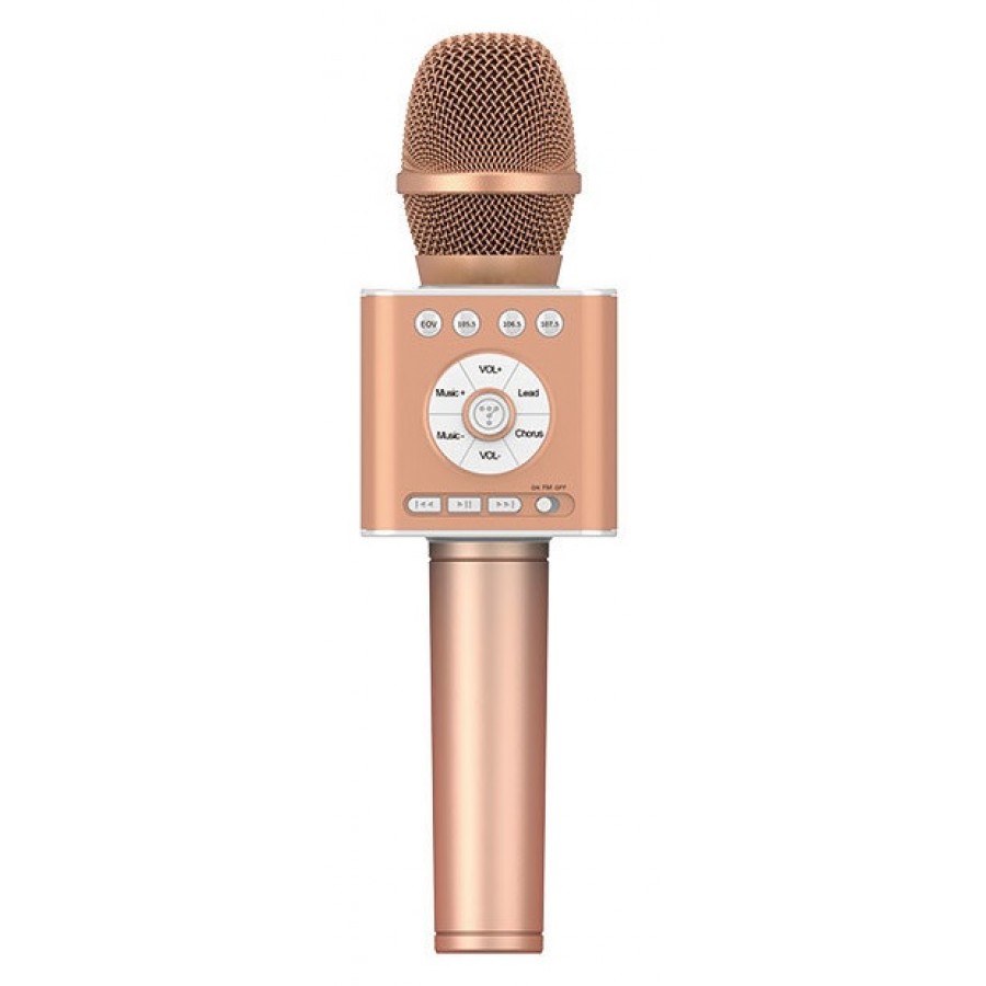 Tosing Q12 PINK (розовый) - беспроводной караоке блютус "Bluetooth" микрофон нового поколения