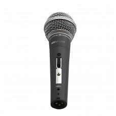 INVOTONE PM02A - микрофон вокальный динамический, гиперкард. 50Гц-15кГц,600 Ом, выключ.,чехол, держ.