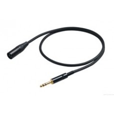 PROEL CHL230LU5 - микрофонный кабель, 6.3 джек стерео <-> XLR (папа), длина 5м
