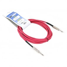 INVOTONE ACI1004/R - инструментальный кабель, 6,3 джек моно <-> 6,3 джек моно, длина 4 м (красный)