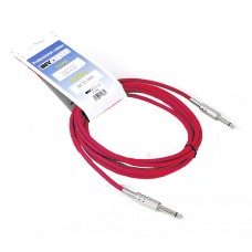 INVOTONE ACI1304/R - инструментальный кабель, 6,3 джек моно <-> 6,3 джек моно, длина 4 м (красный)