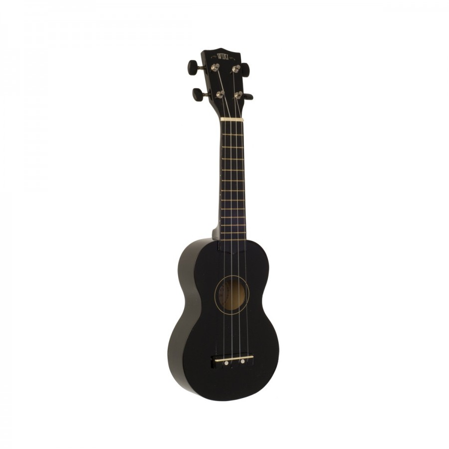 WIKI UK10G/BK - гитара укулеле сопрано, клен, цвет черный глянец, чехол в комплекте