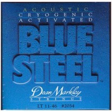 DEAN MARKLEY 2034 Blue Steel LT - струны для акустической гитары (92% медь, 8% цинк) толщина 11-46