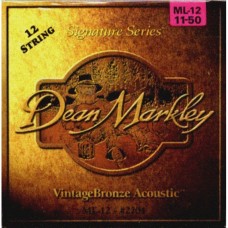 DEAN MARKLEY 2204 Vintage Bronze ML - струны для 12-струнной гитары (85% медь,15% цинк)