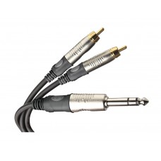 DIE HARD DHT530 - проф. аудио кабель, стерео джек <-> 2х RCA, длина 1.8 м