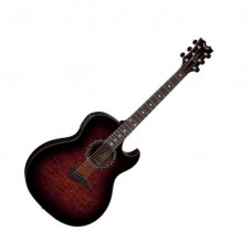 DEAN EXQA TGE - электроакустическая гитара, EQ, тюнер, корпус ясень, цвет тигровый санбёрст