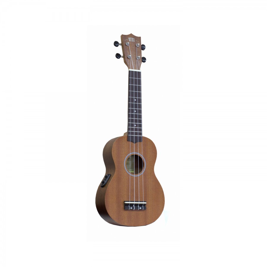 WIKI UK20SE - гитара укулеле сопрано с подключением, красное дерево, цвет натуральный
