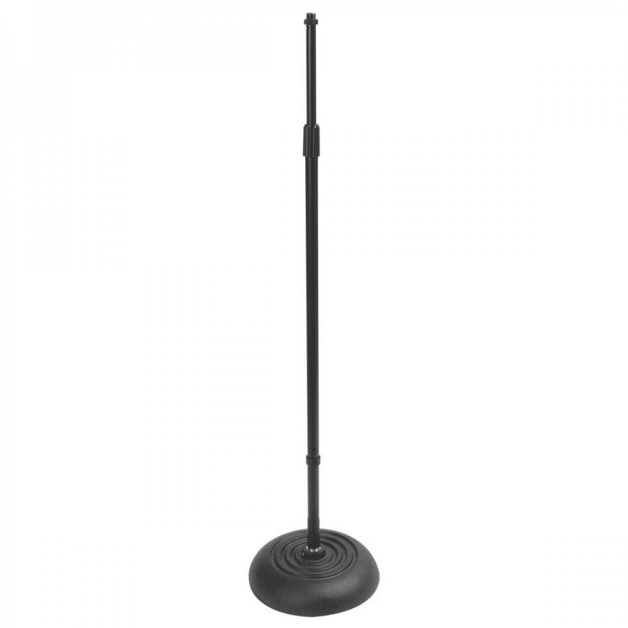 ONSTAGE MS7201QTR - микрофонная стойка, прямая, круглое основание, регулируемая высота,черная