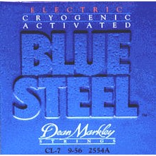 DEAN MARKLEY 2554A Blue Steel - струны для 7-стр. электрогитары (8% никел. покрытие,заморозка)  9-56