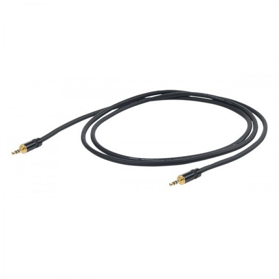 PROEL CHLP175LU15 - сценический кабель, 3.5 джек стерео <-> 3.5 джек стерео,  длина 1,5м