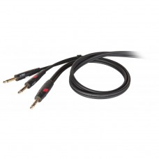 DIE HARD DHG540LU18 - кабель инсертный, 2х6.3 джек моно <-> 6.3 джек стерео, длина 1.8 м