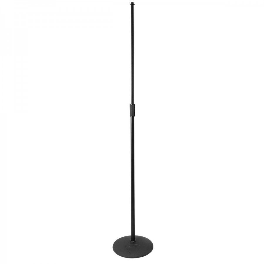 ONSTAGE MS9210 - микрофонная стойка, прямая, круглое основание, регулируемая высота,черная