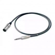 PROEL BULK220LU10 - инструментальный кабель, 6.3 джек моно  <-> XLR (папа), длина - 10 м
