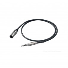 PROEL BULK230LU05 - микрофонный кабель, 6.3 джек стерео <-> XLR (папа), длина - 0.5 м
