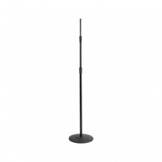 ONSTAGE MS9312 - микрофонная стойка, прямая, круглое основание, регулируемая высота,черная