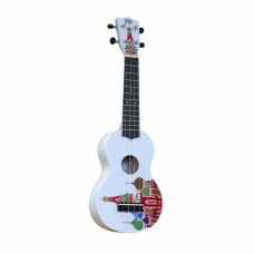 WIKI UK/KREMLIN - гитара укулеле, сопрано, липа, рисунок 