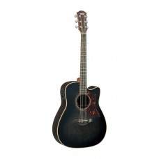 YAMAHA A3R TBL - электроакустическая гитара, задняя дека массив палисандра, цвет черный прозрачный