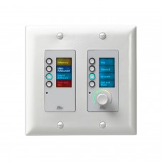 BSS BSS EC-8BV-WHT-EU - панельный контроллер с 8 кнопками и регулятором уровня,  Ethernet , цвет бел
