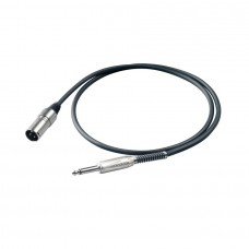 PROEL BULK220LU6 - инструментальный кабель, 6.3 джек моно  <-> XLR (папа), длина - 6 м