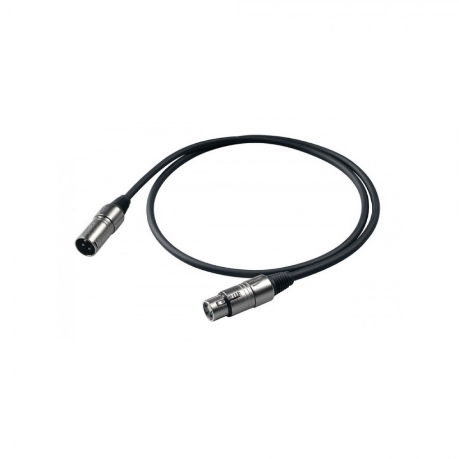 PROEL BULK250LU20 - микрофонный кабель, XLR (папа) <-> XLR (мама), длина - 20м