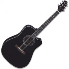 GREG BENNETT D1CE/BK - электроакустическая гитара. cutaway, Nato, актив EQ, (Индонезия), цвет черный