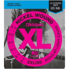 D'ADDARIO EXL150 - струны для 12-стр. эл .гит Super/Light , никель, 10-46