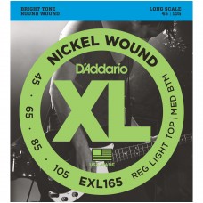 D'ADDARIO EXL165 - струны для БАС-гитары, soft/reg, 045-105